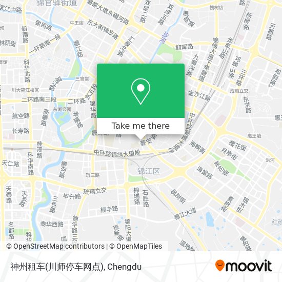 神州租车(川师停车网点) map