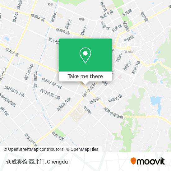 众成宾馆-西北门 map