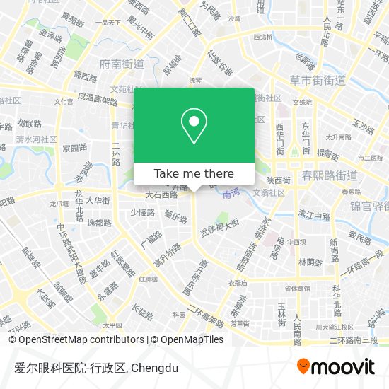 爱尔眼科医院-行政区 map