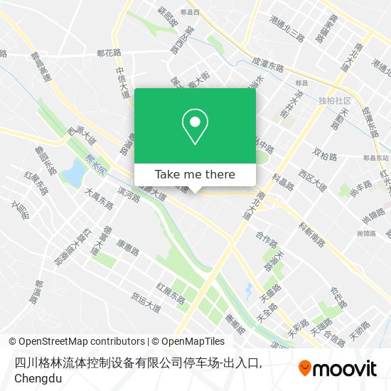 四川格林流体控制设备有限公司停车场-出入口 map