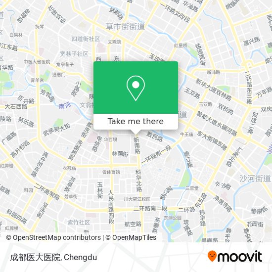 成都医大医院 map