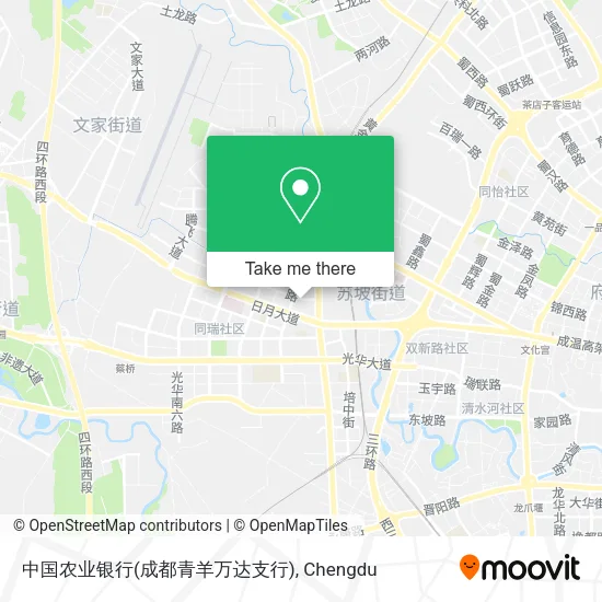 中国农业银行(成都青羊万达支行) map