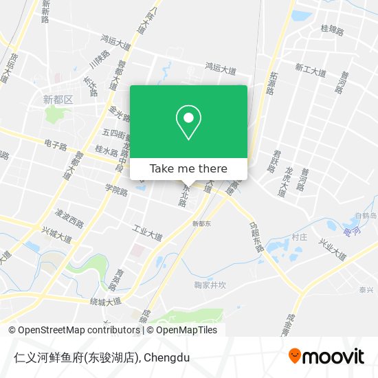 仁义河鲜鱼府(东骏湖店) map