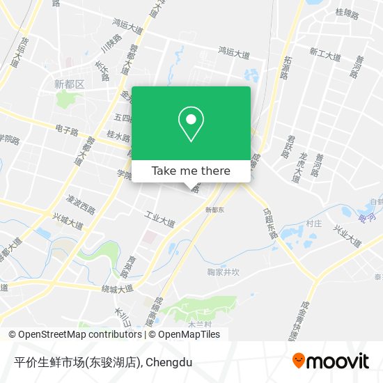 平价生鲜市场(东骏湖店) map