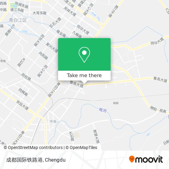 成都国际铁路港 map