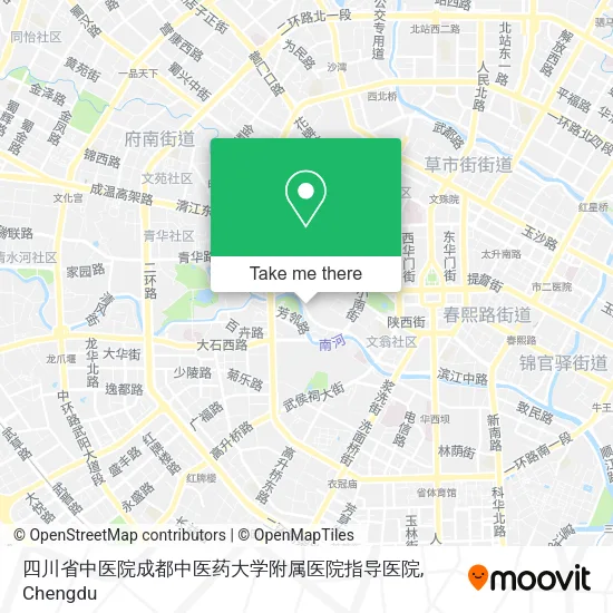 四川省中医院成都中医药大学附属医院指导医院 map