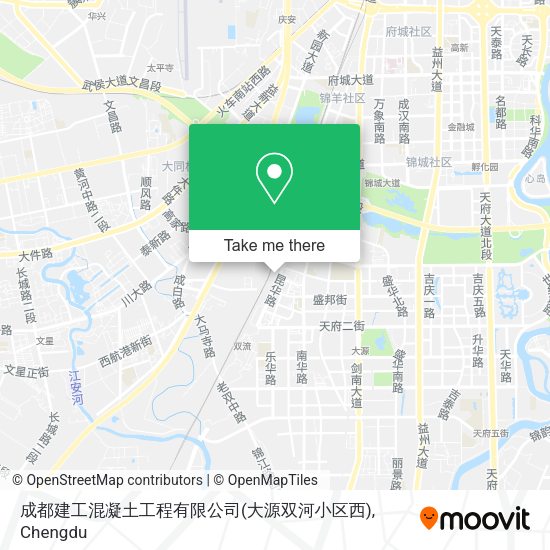 成都建工混凝土工程有限公司(大源双河小区西) map