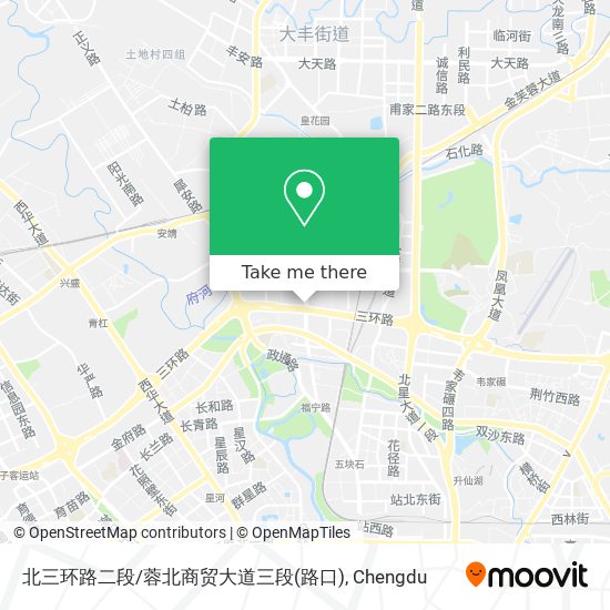 北三环路二段/蓉北商贸大道三段(路口) map