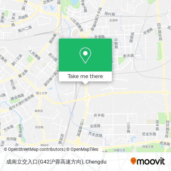 成南立交入口(G42沪蓉高速方向) map