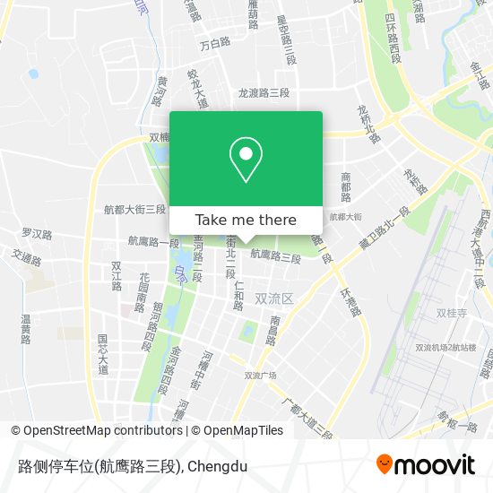 路侧停车位(航鹰路三段) map
