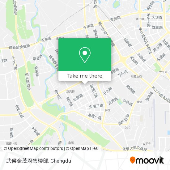 武侯金茂府售楼部 map