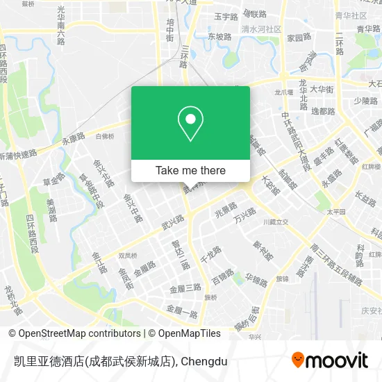 凯里亚德酒店(成都武侯新城店) map