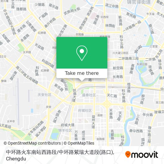 中环路火车南站西路段/中环路紫瑞大道段(路口) map