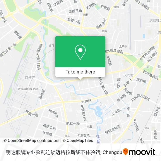 明达眼镜专业验配连锁迈格拉斯线下体验馆 map