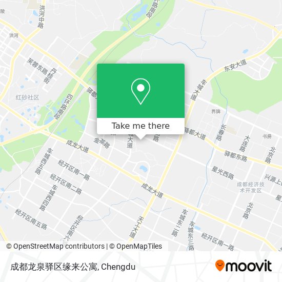 成都龙泉驿区缘来公寓 map