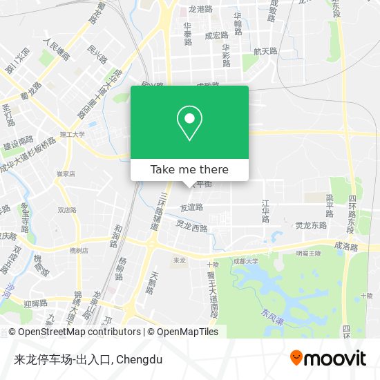 来龙停车场-出入口 map