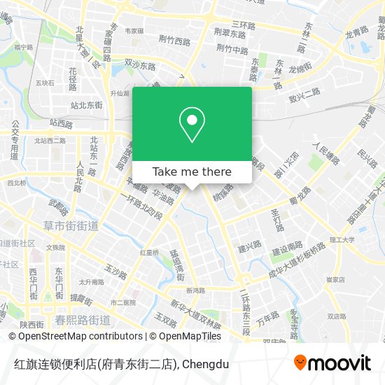 红旗连锁便利店(府青东街二店) map