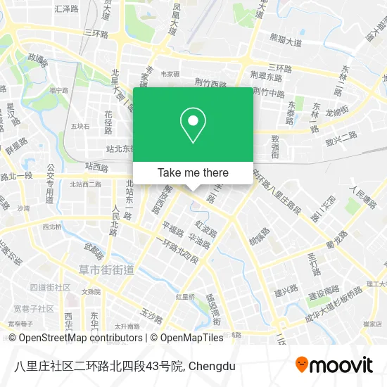 八里庄社区二环路北四段43号院 map