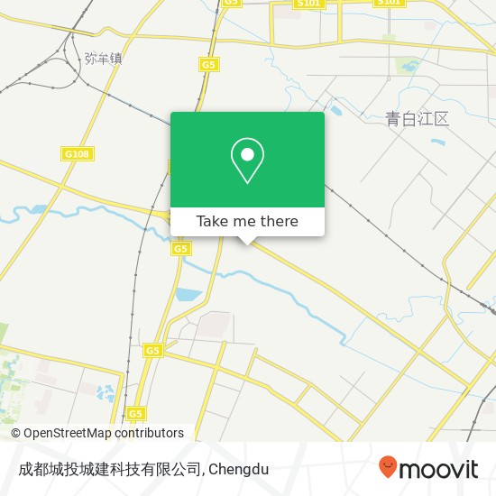 成都城投城建科技有限公司 map