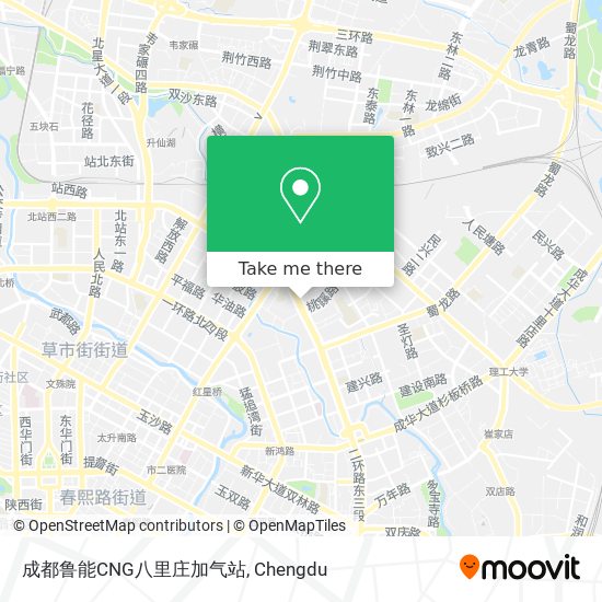 成都鲁能CNG八里庄加气站 map