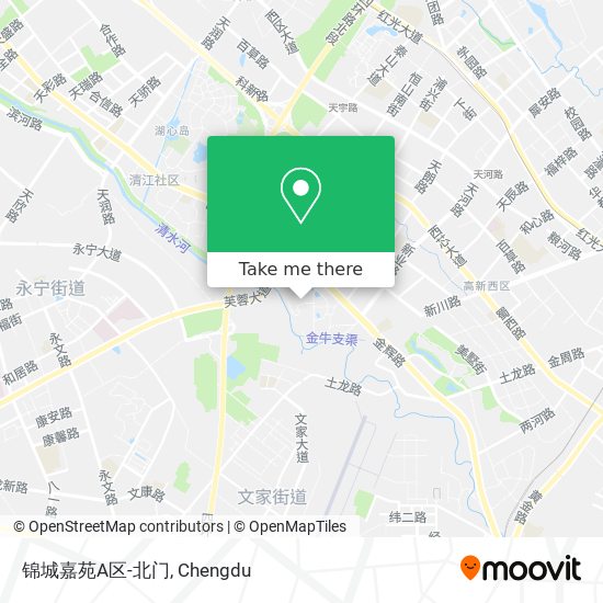 锦城嘉苑A区-北门 map