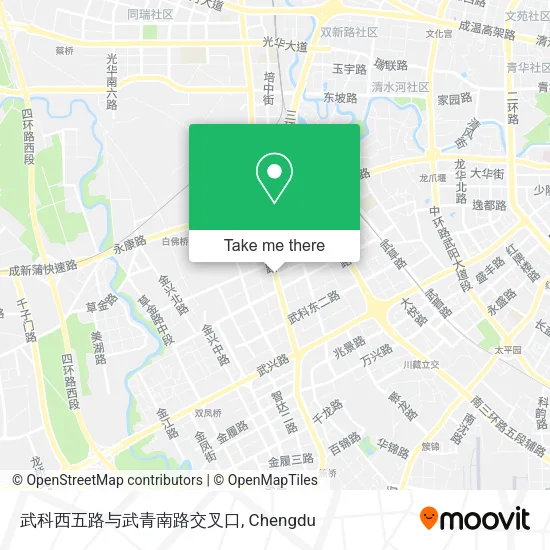 武科西五路与武青南路交叉口 map