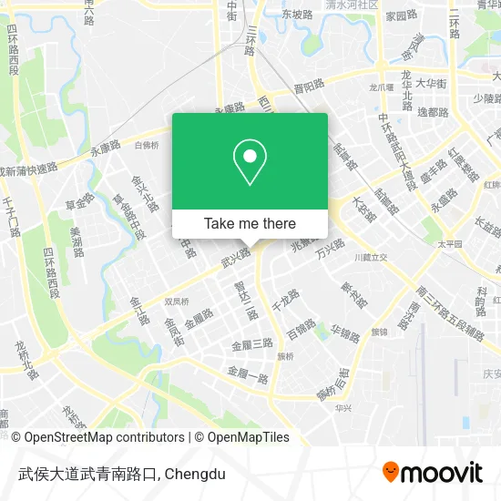 武侯大道武青南路口 map