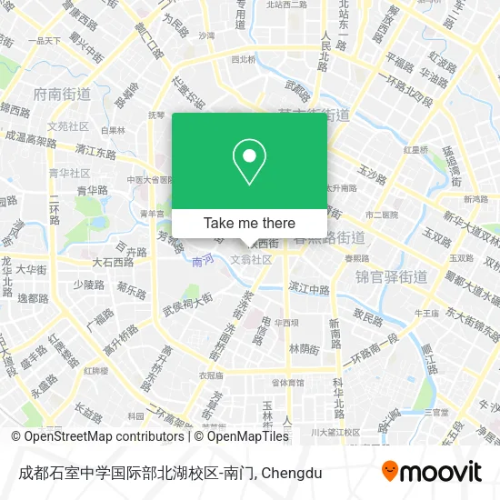 成都石室中学国际部北湖校区-南门 map