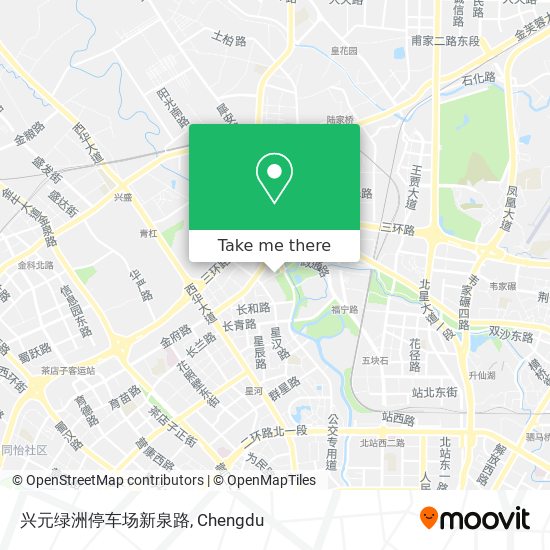 兴元绿洲停车场新泉路 map