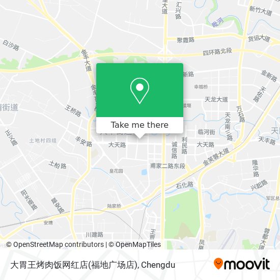 大胃王烤肉饭网红店(福地广场店) map