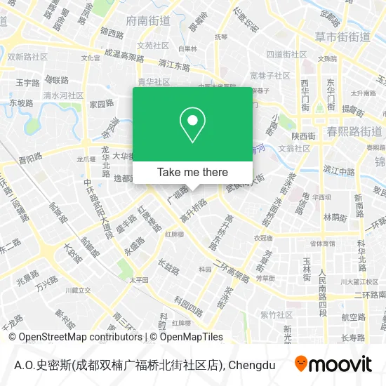 A.O.史密斯(成都双楠广福桥北街社区店) map
