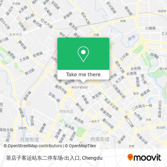 茶店子客运站东二停车场-出入口 map