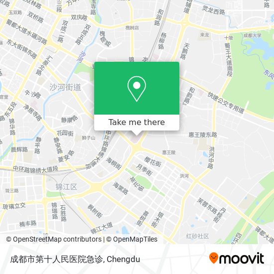 成都市第十人民医院急诊 map