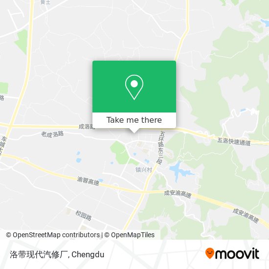 洛带现代汽修厂 map