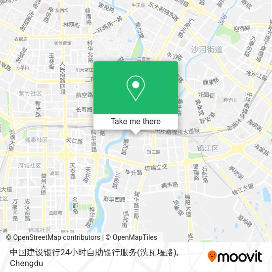 中国建设银行24小时自助银行服务(洗瓦堰路) map