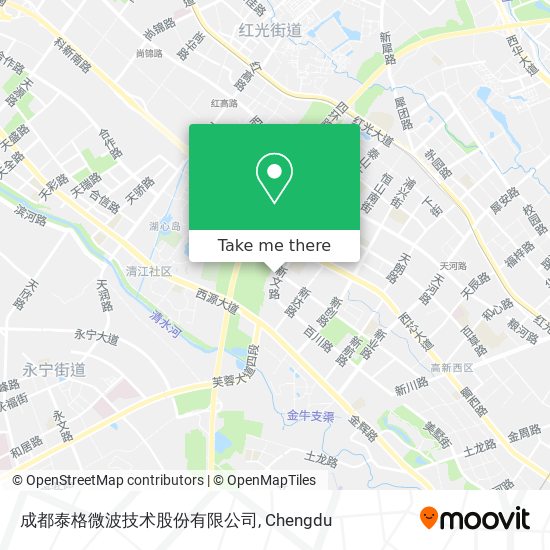 成都泰格微波技术股份有限公司 map