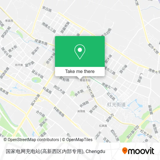 国家电网充电站(高新西区内部专用) map