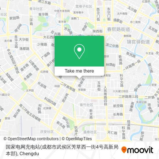 国家电网充电站(成都市武侯区芳草西一街4号高新局本部) map