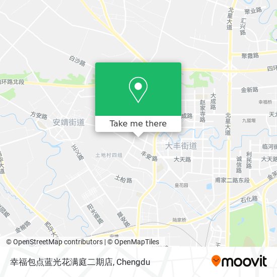 幸福包点蓝光花满庭二期店 map