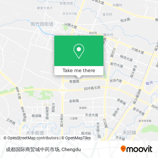 成都国际商贸城中药市场 map