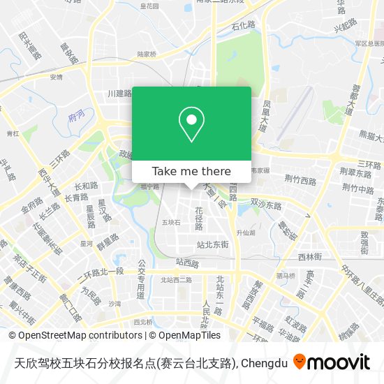 天欣驾校五块石分校报名点(赛云台北支路) map