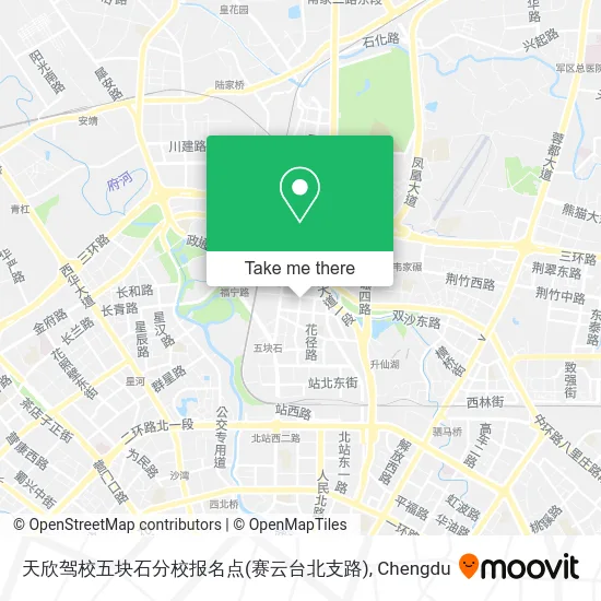 天欣驾校五块石分校报名点(赛云台北支路) map
