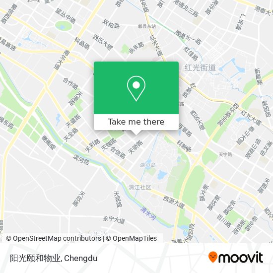 阳光颐和物业 map