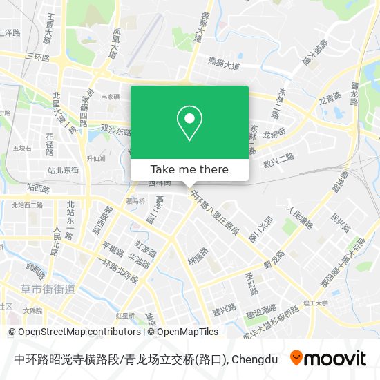 中环路昭觉寺横路段/青龙场立交桥(路口) map