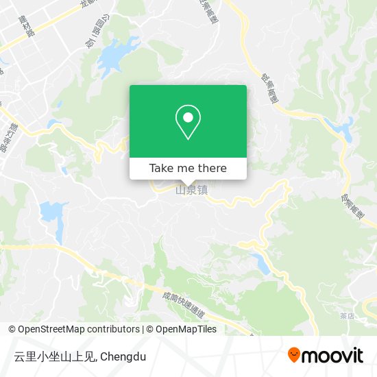云里小坐山上见 map