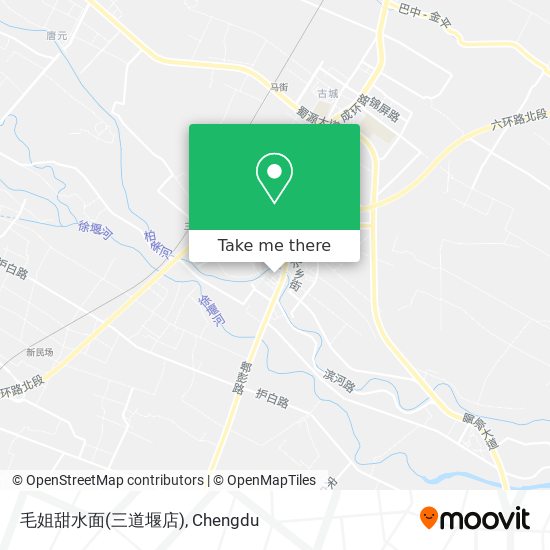 毛姐甜水面(三道堰店) map