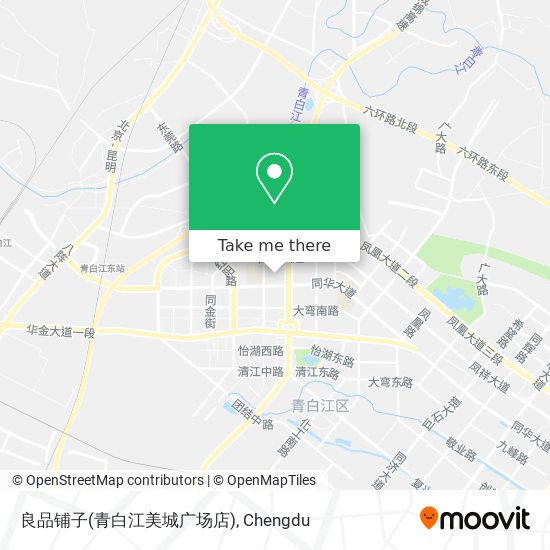 良品铺子(青白江美城广场店) map
