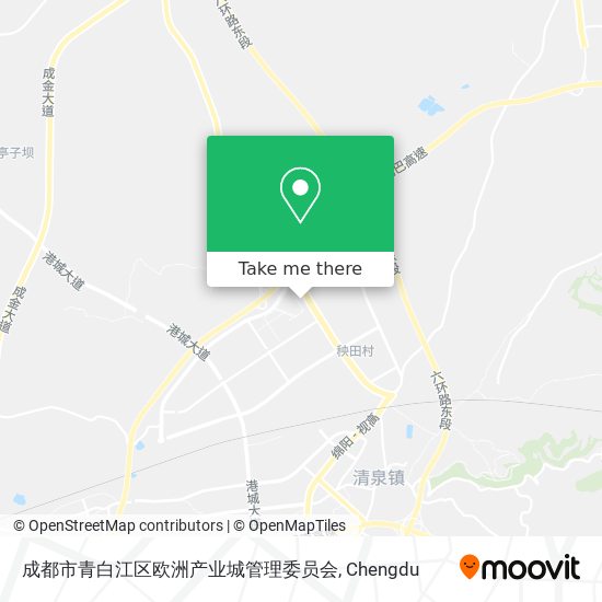 成都市青白江区欧洲产业城管理委员会 map