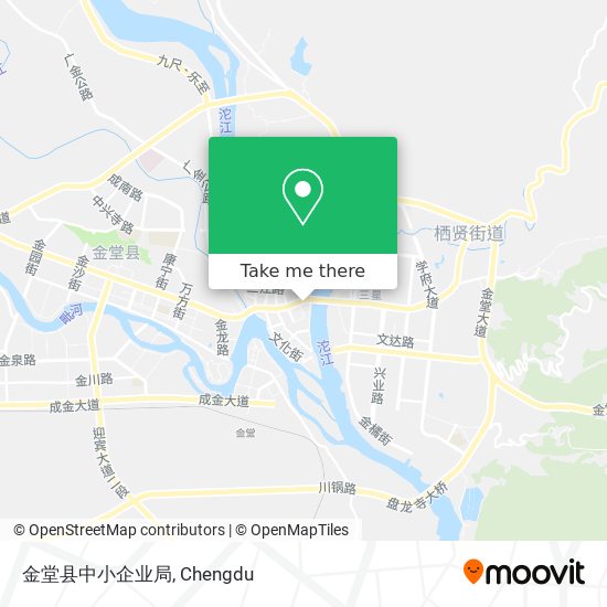 金堂县中小企业局 map