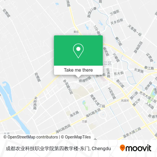 成都农业科技职业学院第四教学楼-东门 map